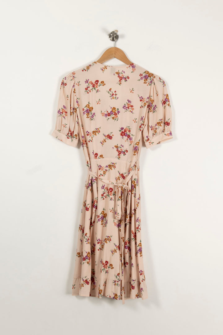 Robe Fleurie Rose - Taille XS/34 de la marque Petite Mendigote | PARAD94336 - Vendu par Paradigme - Image 4