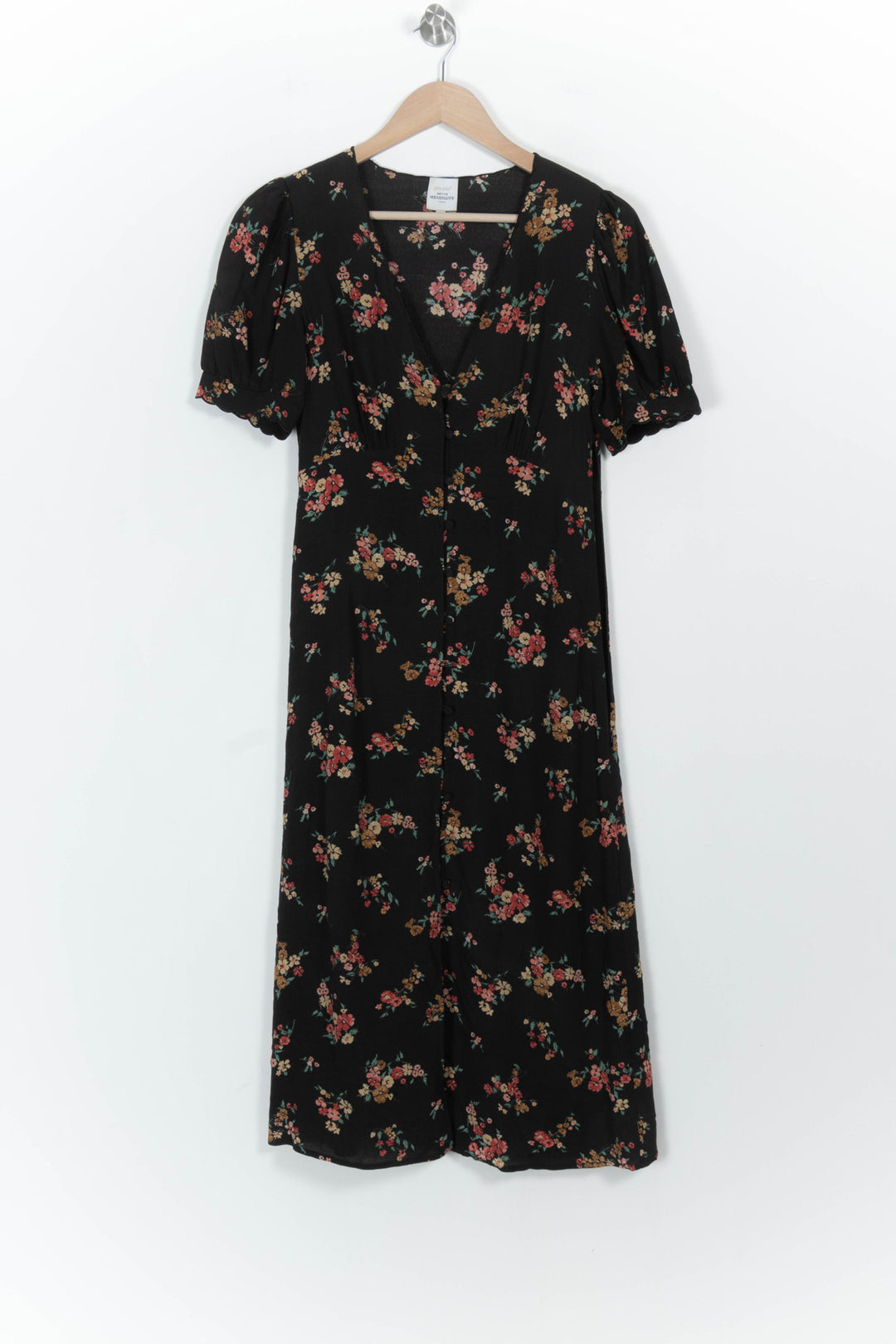 Robe Fleurie Noire - Taille XS/34 de la marque Petite Mendigote | PARAD94341 - Vendu par Paradigme - Image 2