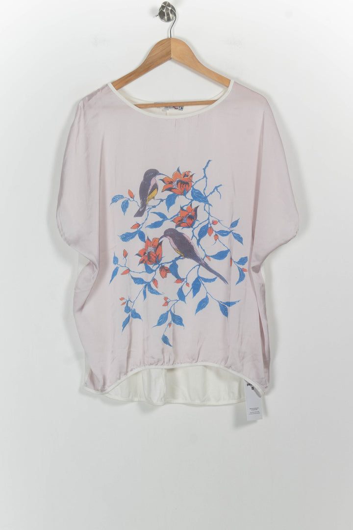 Blouse Rose et Bleu - Taille XL/42 de la marque La Fée Maraboutée | PARAD94345 - Vendu par Paradigme - Image 2