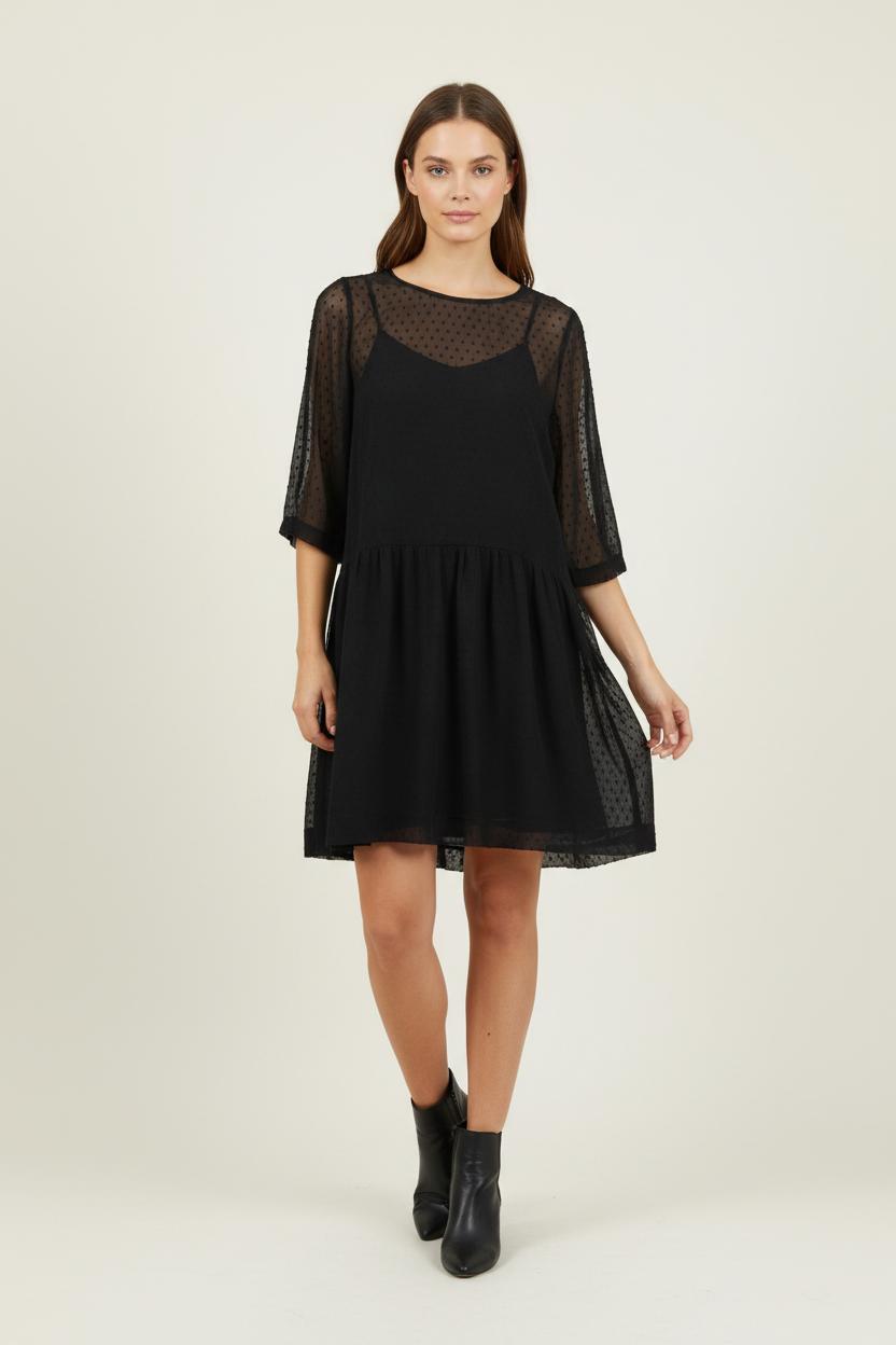 Robe Courte Noire - Taille M/38 de la marque Stella Forest | PARAD94349 - Vendu par Paradigme - Image 1