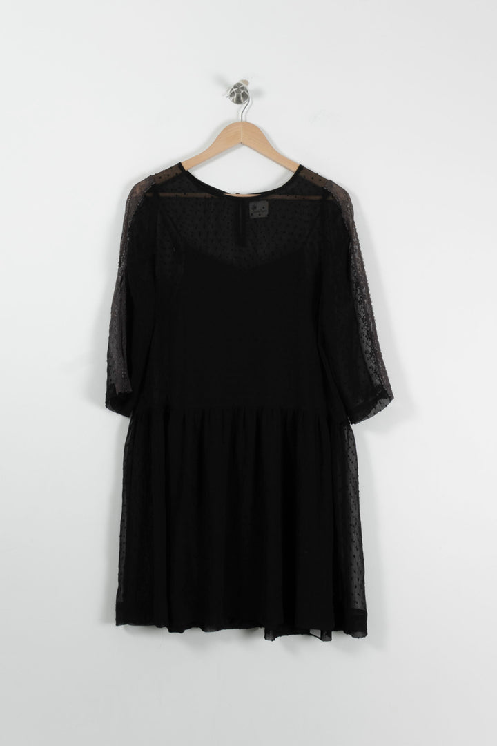 Robe Courte Noire - Taille M/38 de la marque Stella Forest | PARAD94349 - Vendu par Paradigme - Image 2