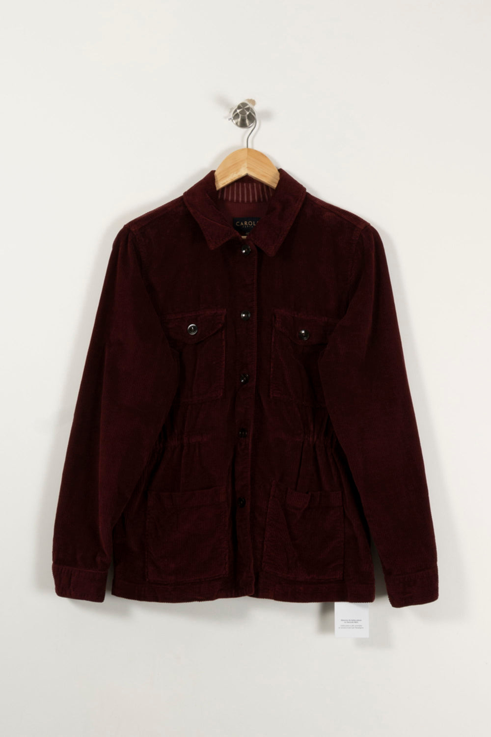 Veste Bordeaux - Taille L/40 de la marque Caroll | PARAD94357 - Vendu par Paradigme - Image 2