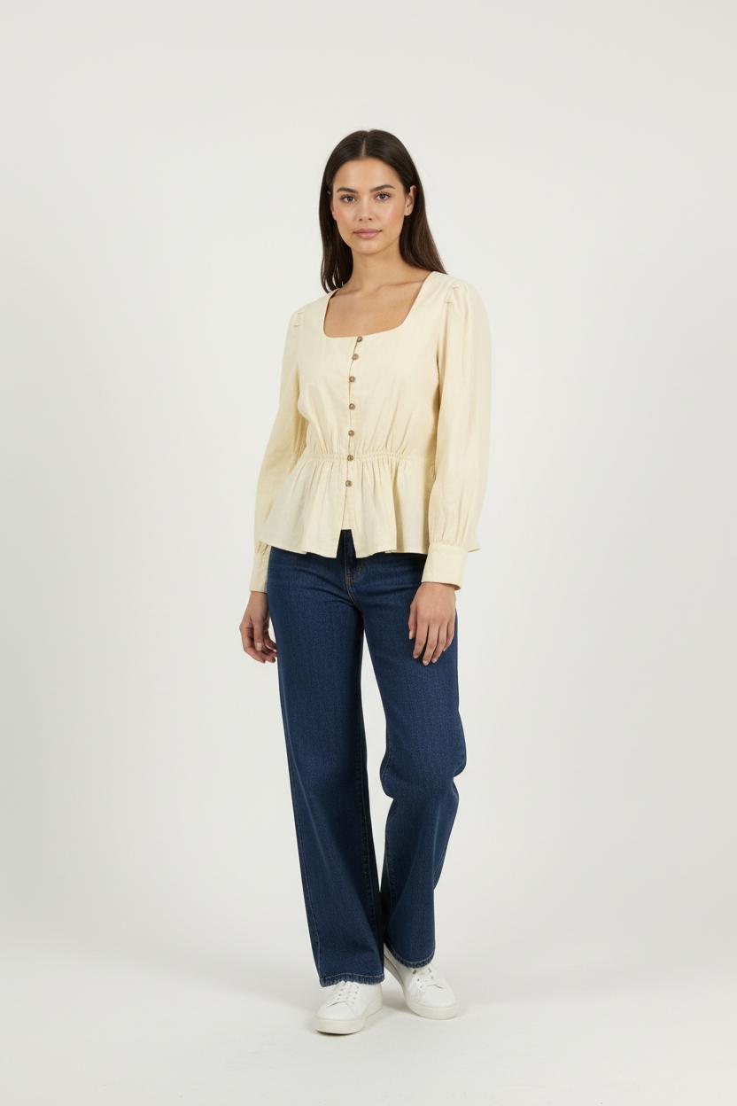Blouse Beige - Taille XS/34 de la marque Karl Marc John | PARAD94358 - Vendu par Paradigme - Image 1