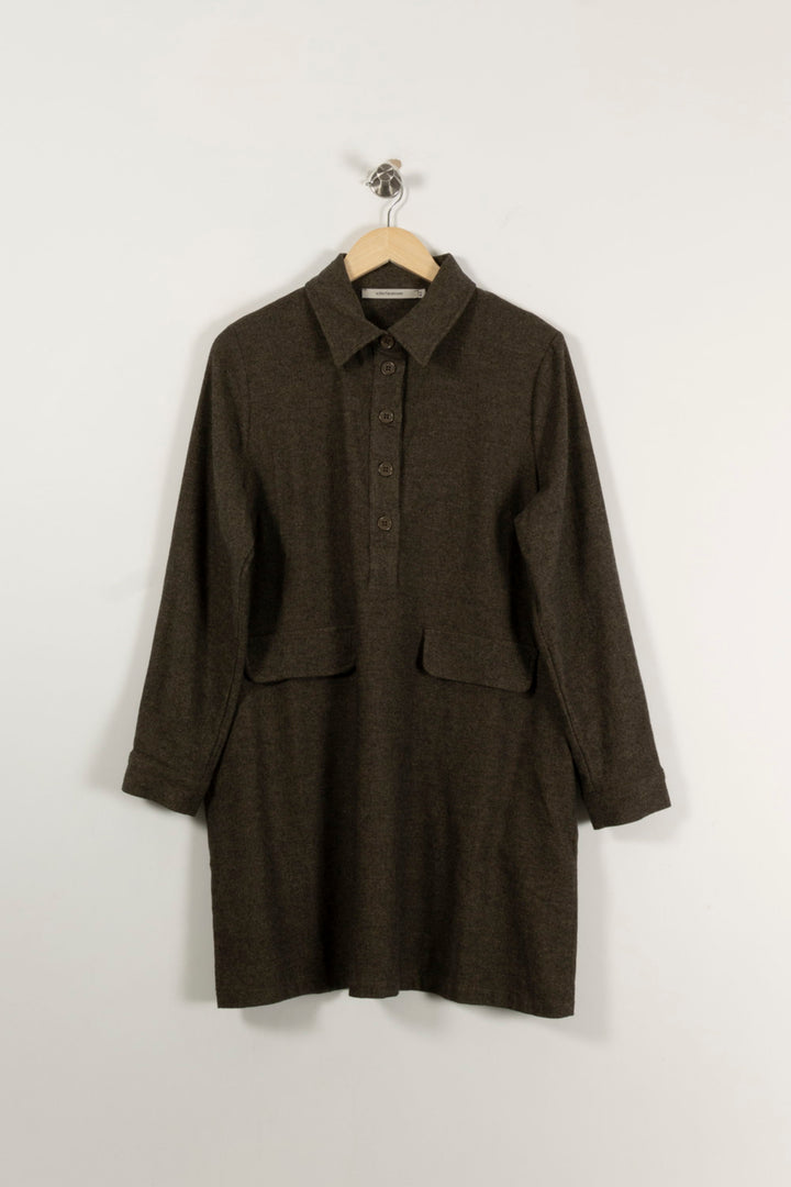 Robe Chemise Verte - Taille XL/42 de la marque La Fée Maraboutée | PARAD94365 - Vendu par Paradigme - Image 2