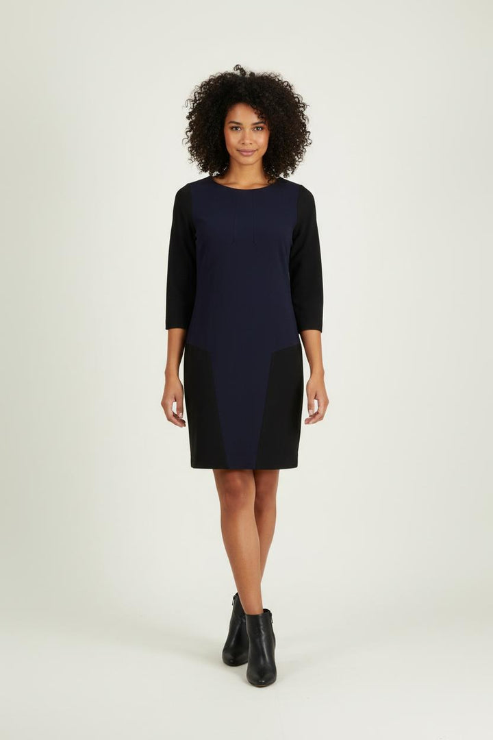Robe Courte Bleu et Noire - Taille S/36 de la marque Sandro | PARAD94372 - Vendu par Paradigme - Image 1