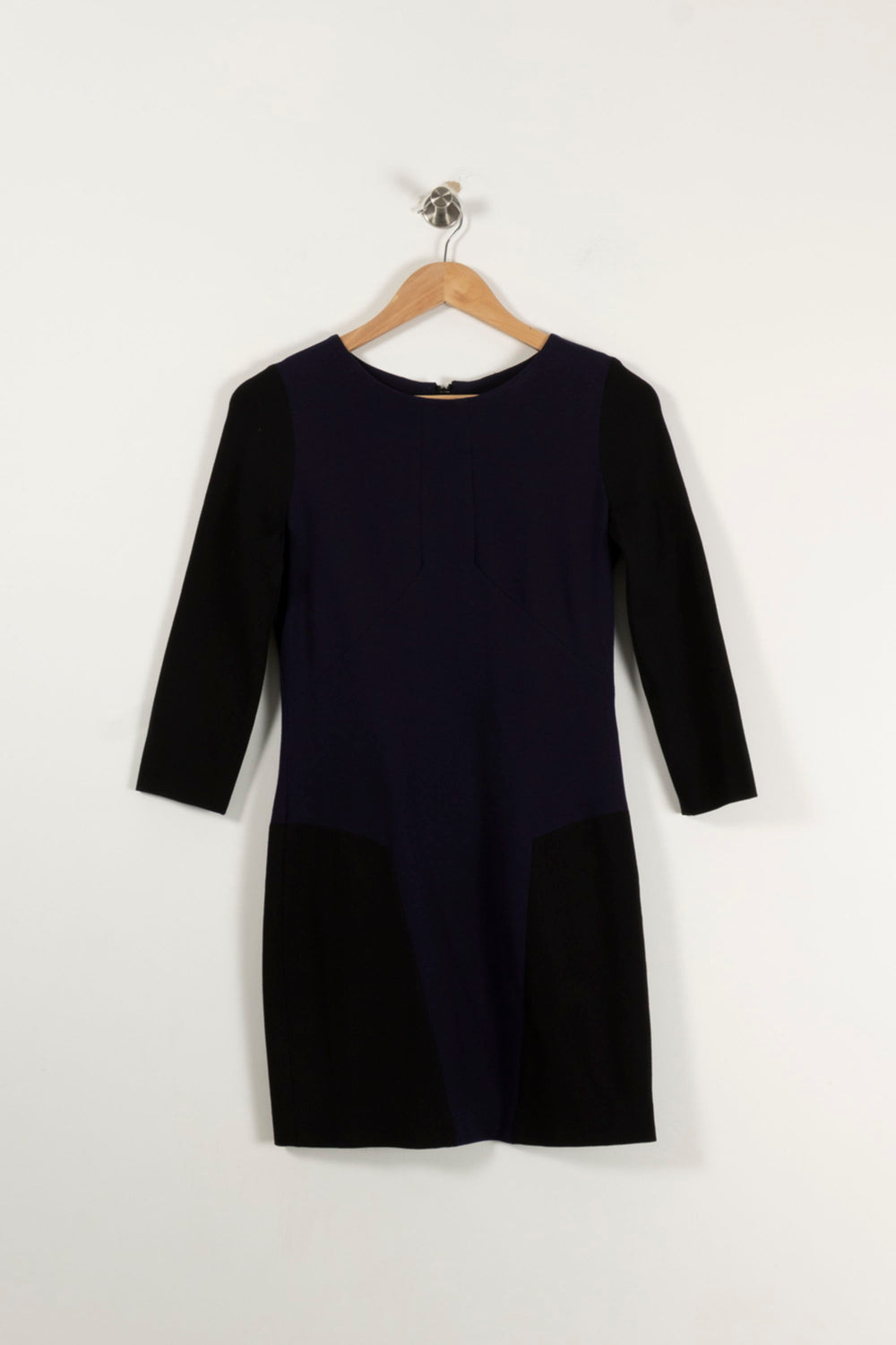 Robe Courte Bleu et Noire - Taille S/36 de la marque Sandro | PARAD94372 - Vendu par Paradigme - Image 2