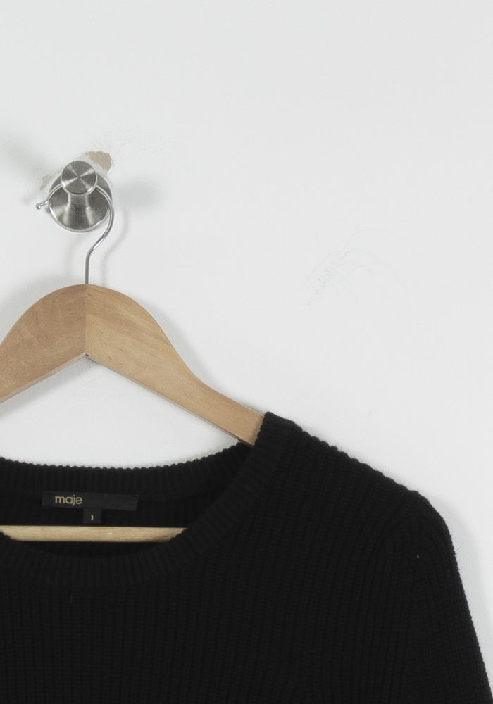 Pull Noir - Taille S/36 de la marque Maje | PARAD94373 - Vendu par Paradigme - Image 3