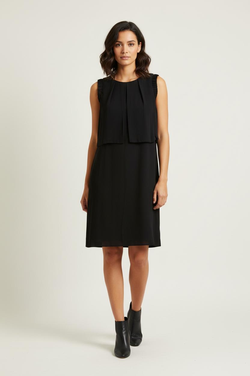 Robe Sans Manches Noire - Taille S/36 de la marque Sandro | PARAD94374 - Vendu par Paradigme - Image 1