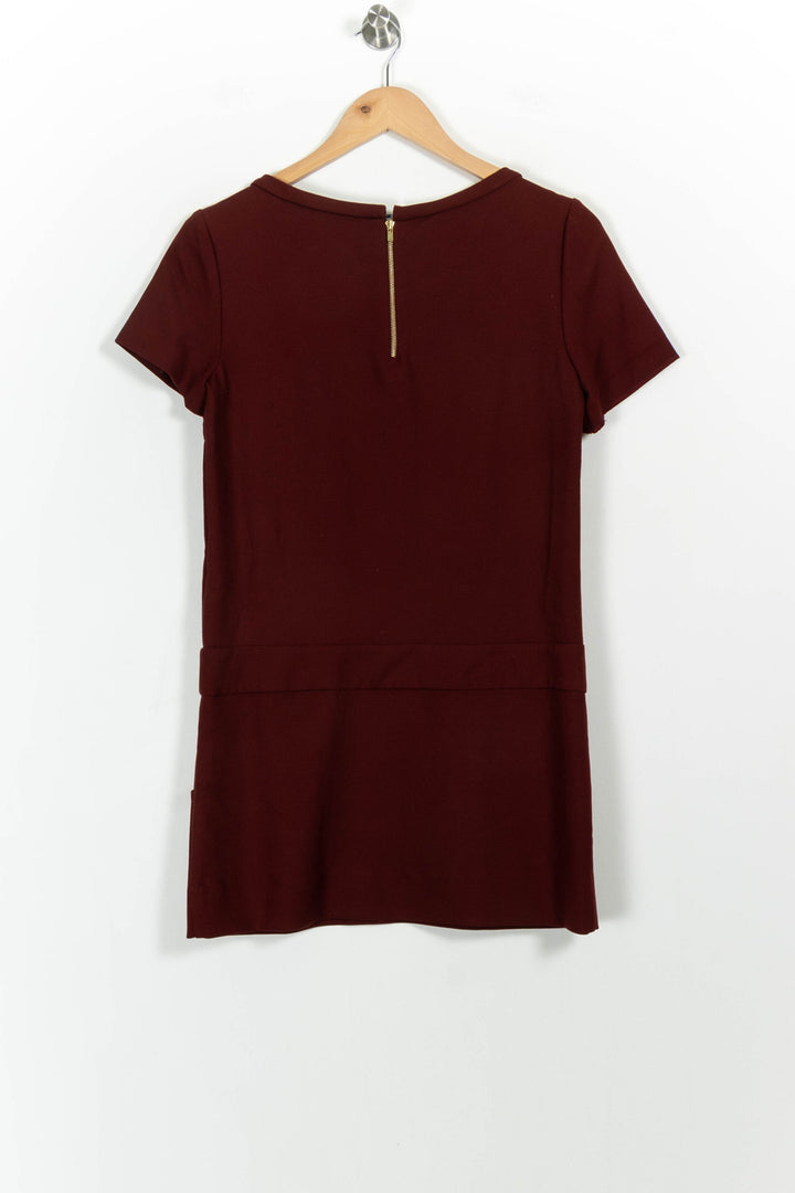 Robe Courte Bordeaux - Taille S/36 de la marque Maje | PARAD94376 - Vendu par Paradigme - Image 4