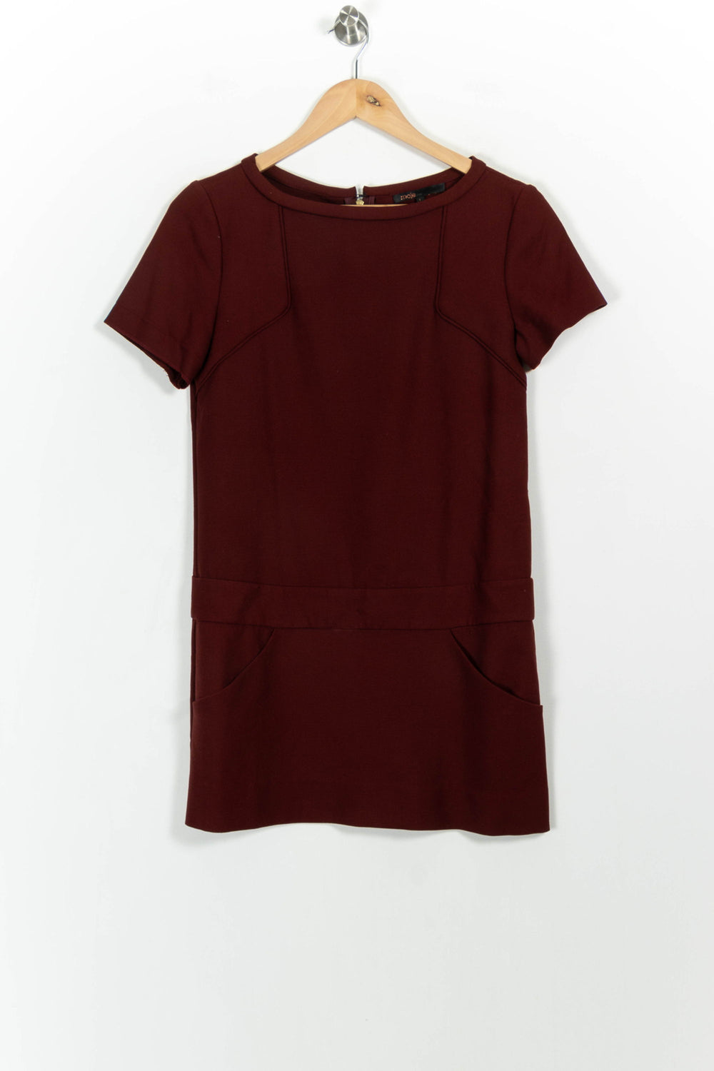 Robe Courte Bordeaux - Taille S/36 de la marque Maje | PARAD94376 - Vendu par Paradigme - Image 2