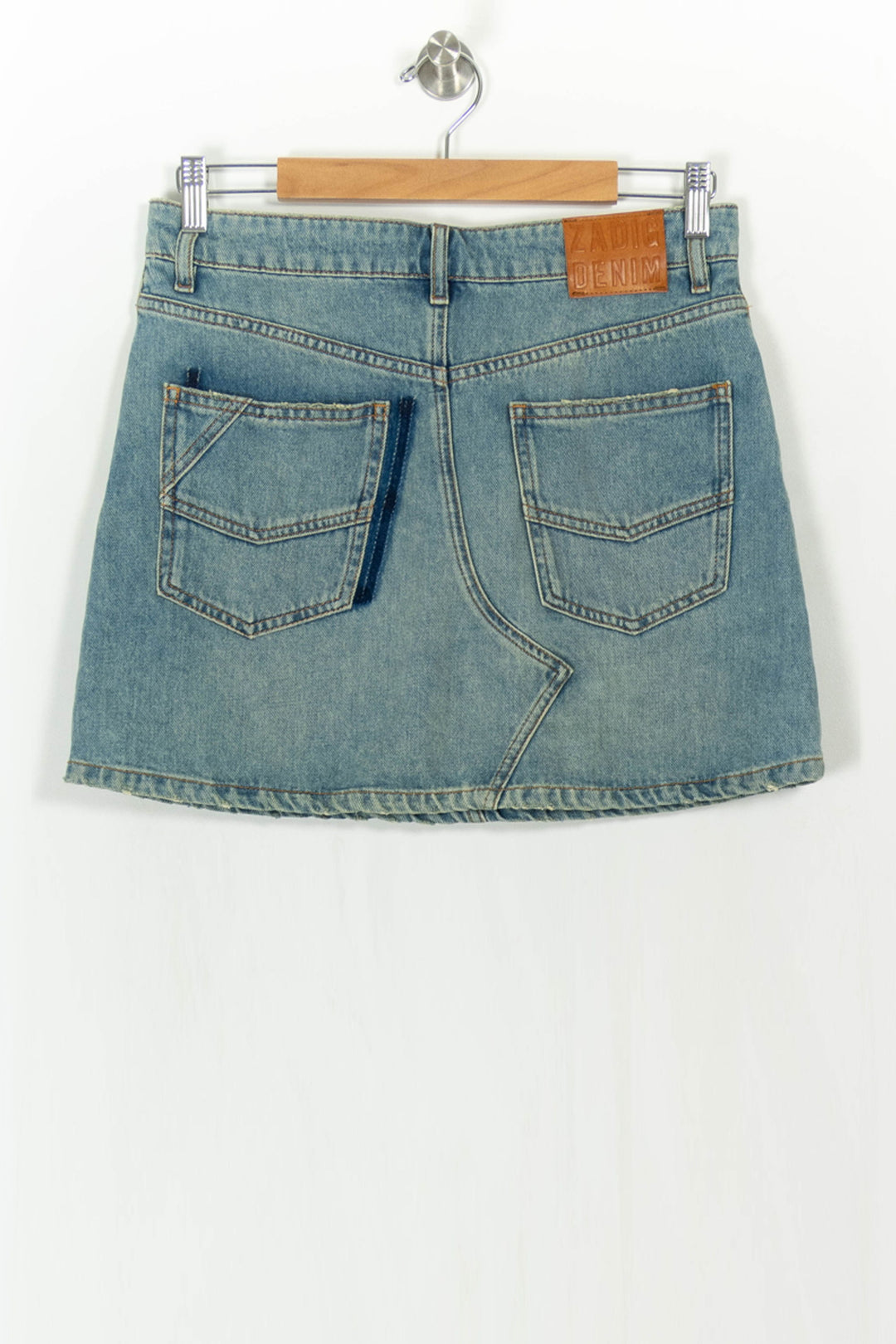 Jupe en Jean Bleue - Taille M/38 de la marque Zadig&Voltaire | PARAD94384 - Vendu par Paradigme - Image 4