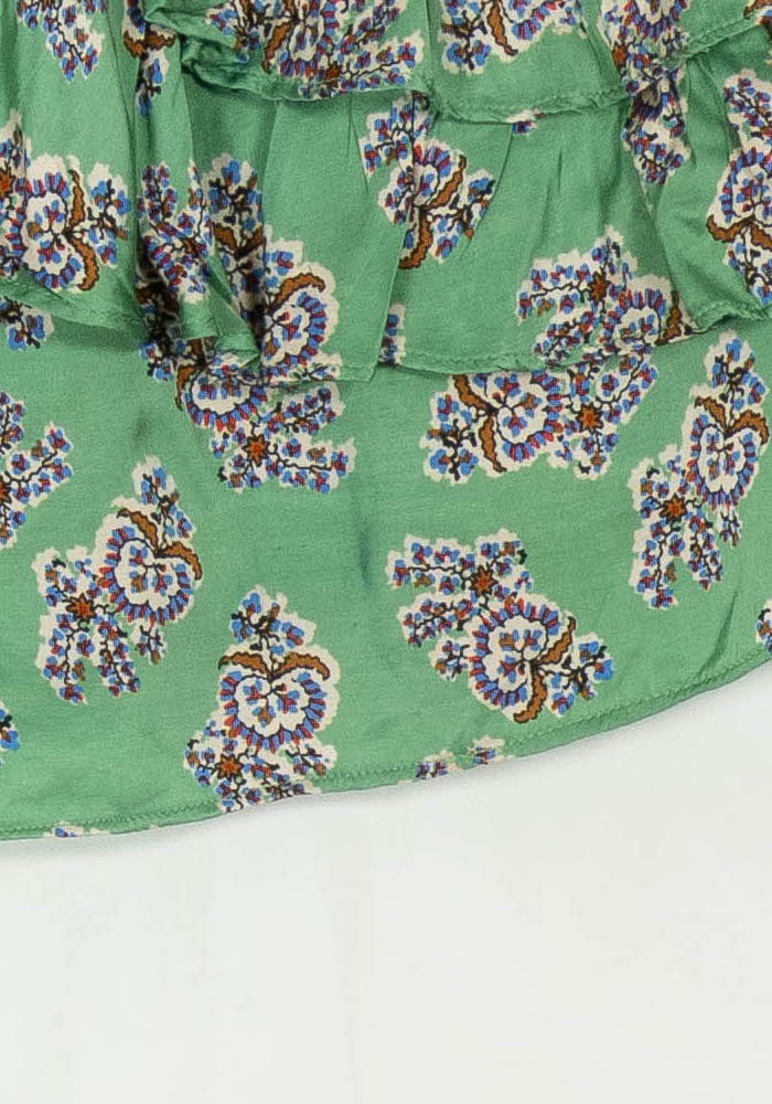 Jupe Volantée Verte - Taille M/38 de la marque Bérénice | PARAD94387 - Vendu par Paradigme - Image 3