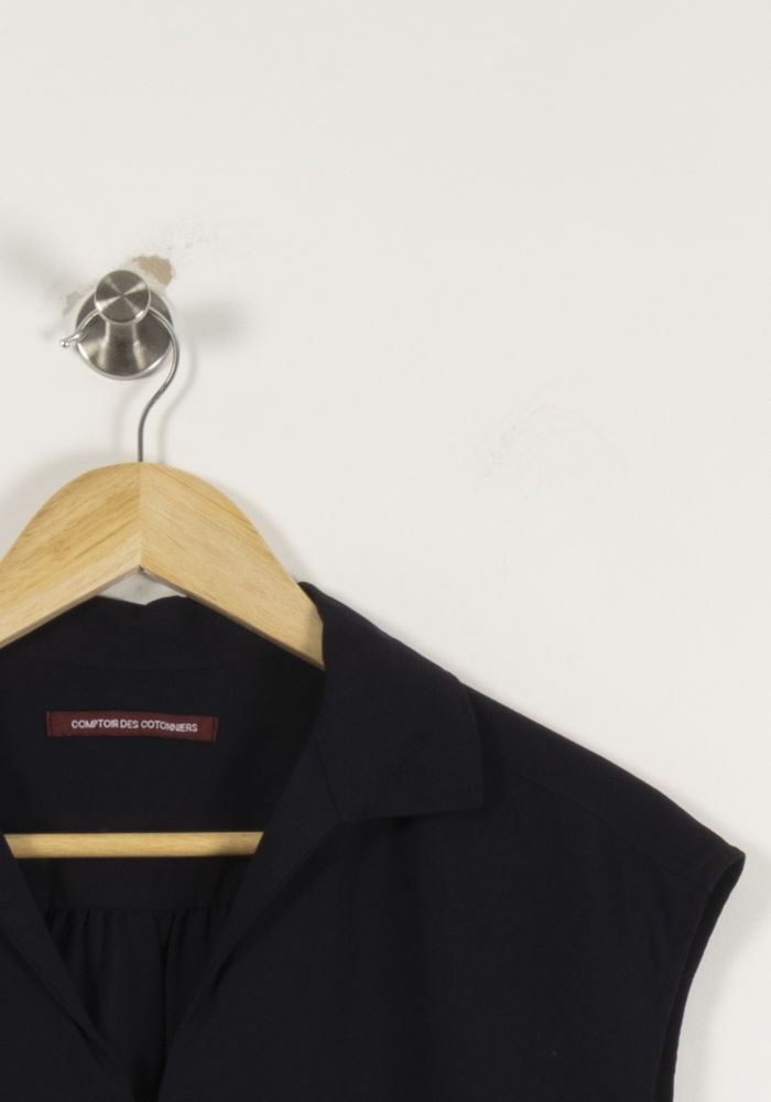 Blouse Sans Manches Bleue - Taille S/36 de la marque Comptoir des Cotonniers | PARAD94390 - Vendu par Paradigme - Image 3