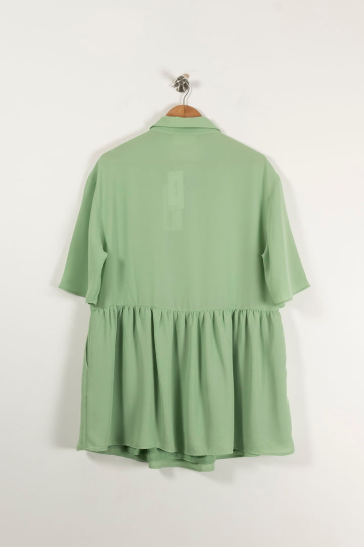 Robe Chemise Verte - Taille XS/34 de la marque American Vintage | PARAD94391 - Vendu par Paradigme - Image 4