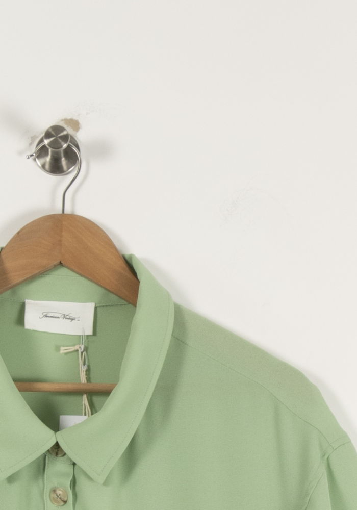 Robe Chemise Verte - Taille XS/34 de la marque American Vintage | PARAD94391 - Vendu par Paradigme - Image 3