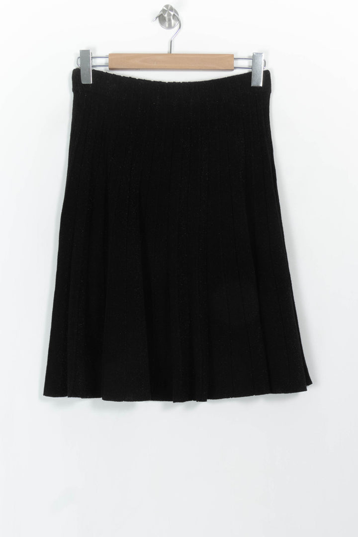 Jupe Plissée Noire - Taille M/38 de la marque La Fée Maraboutée | PARAD94392 - Vendu par Paradigme - Image 4