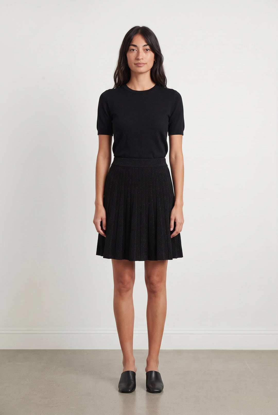 Jupe Plissée Noire - Taille M/38 de la marque La Fée Maraboutée | PARAD94392 - Vendu par Paradigme - Image 1