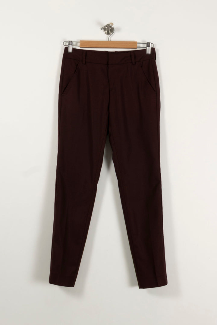 Pantalon Bordeaux - Taille XS/34 de la marque Comptoir des Cotonniers | PARAD94394 - Vendu par Paradigme - Image 2