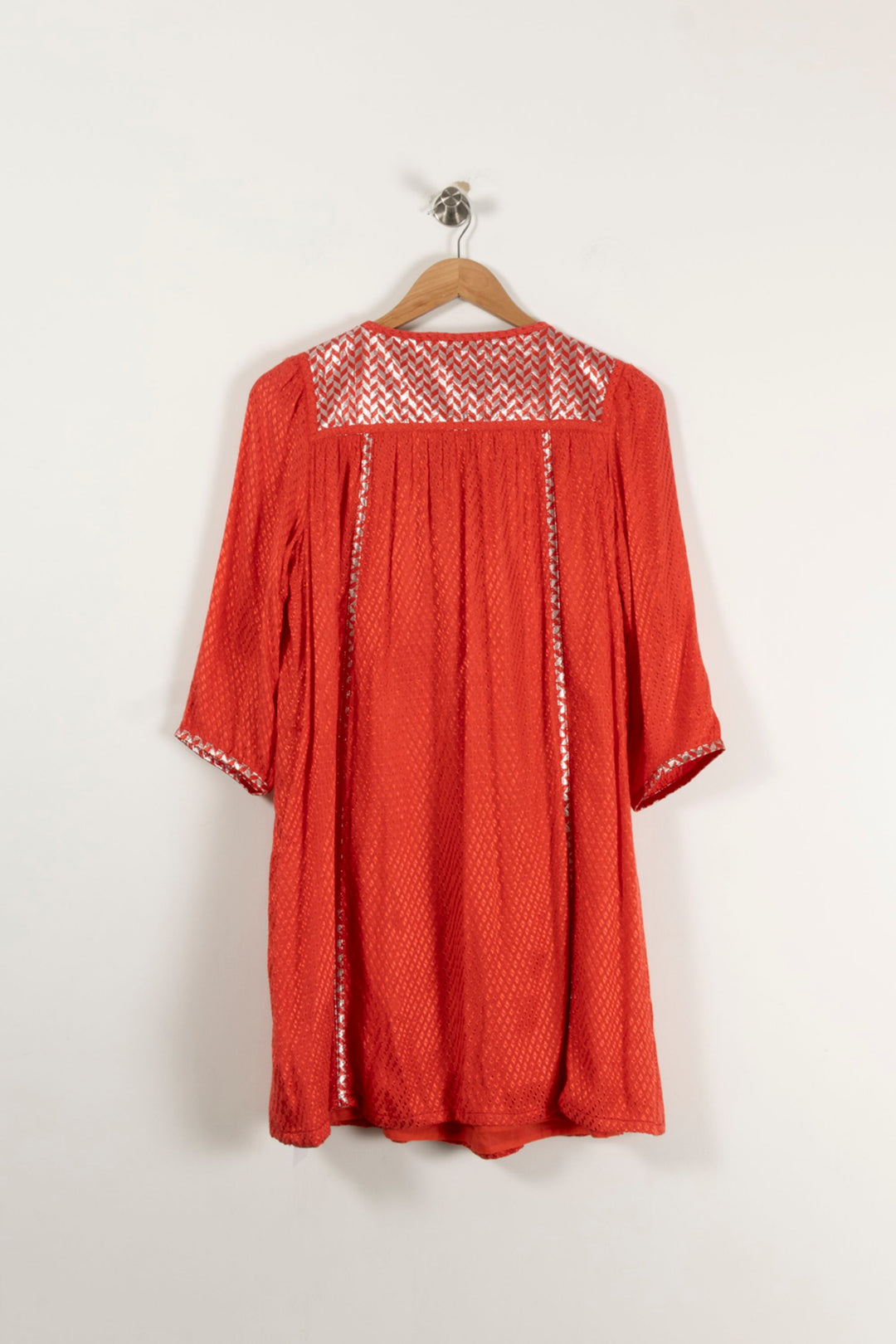 Robe Courte Rouge et Blanche - Taille S/36 de la marque Derhy | PARAD94398 - Vendu par Paradigme - Image 4
