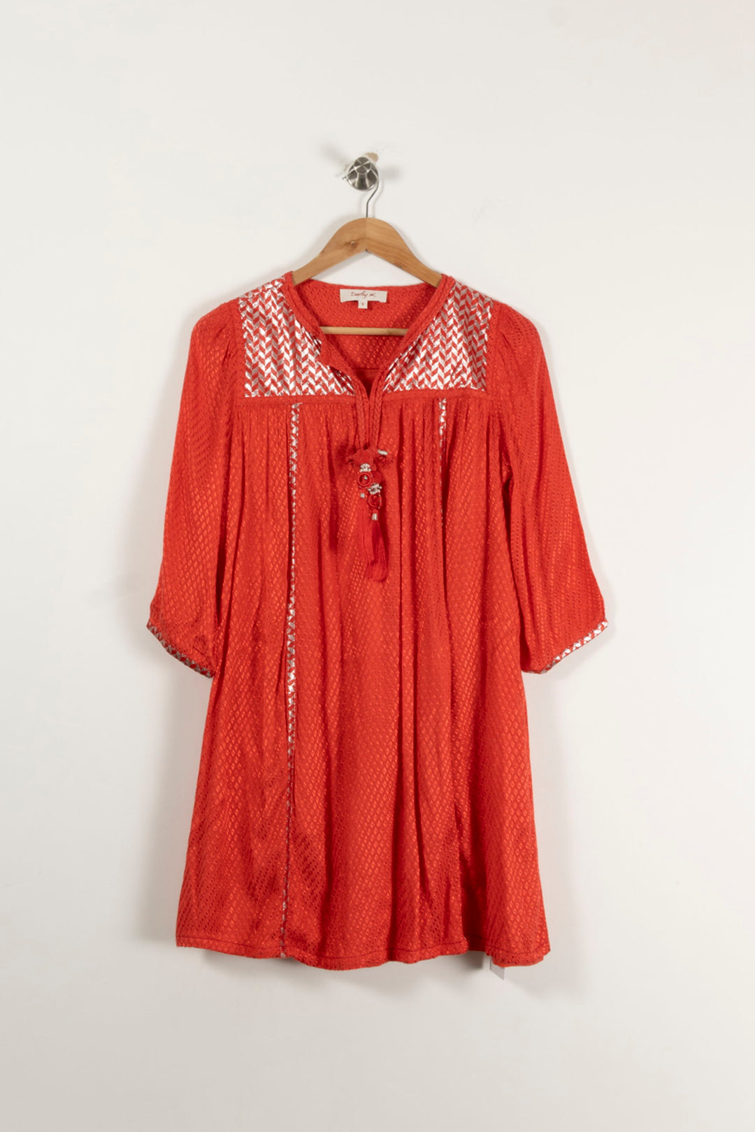 Robe Courte Rouge et Blanche - Taille S/36 de la marque Derhy | PARAD94398 - Vendu par Paradigme - Image 2