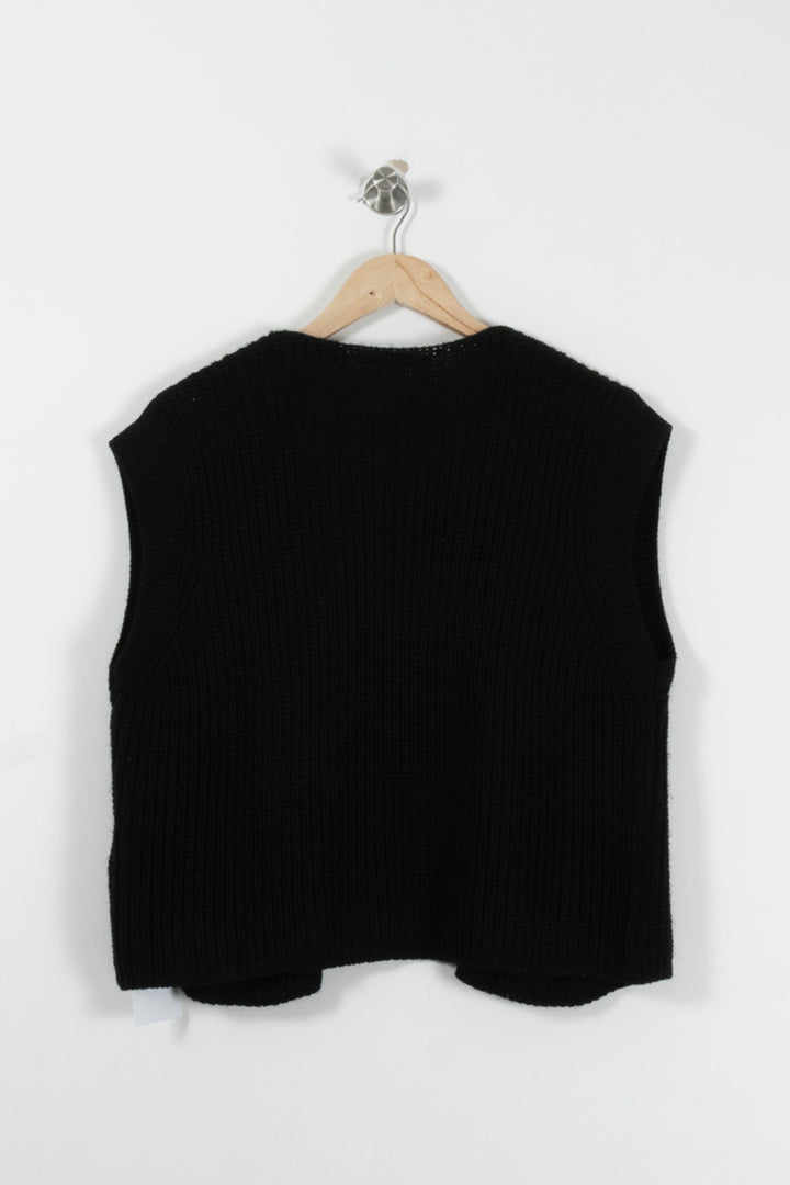 Gilet Noir - Taille M/38 de la marque La Fée Maraboutée | PARAD94399 - Vendu par Paradigme - Image 4