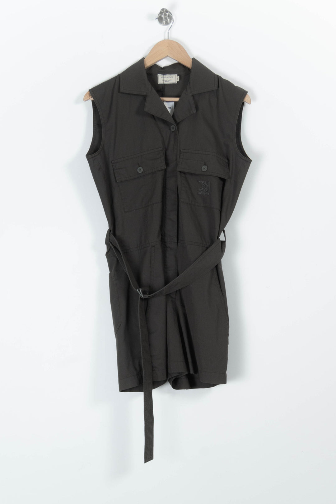 Combishort Vert Foncé - Taille S/36 de la marque Maison Kitsuné | PARAD94409 - Vendu par Paradigme - Image 2