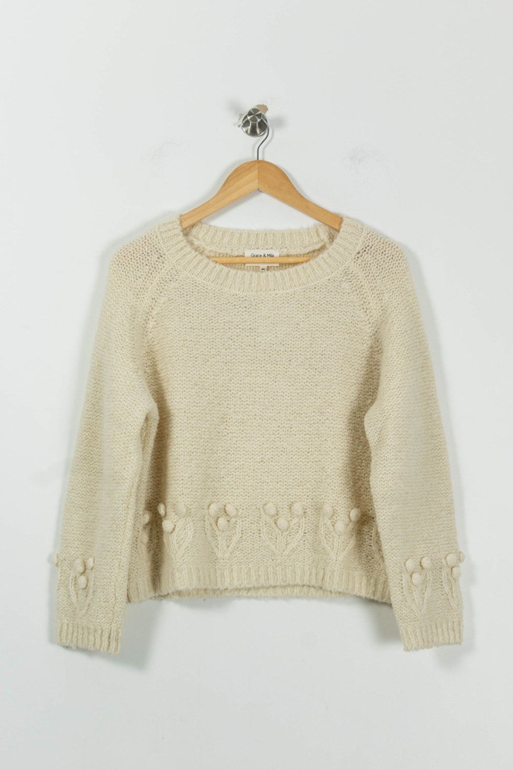 Pull Beige - Taille L/40 de la marque Grace & Mila | PARAD94421 - Vendu par Paradigme - Image 2