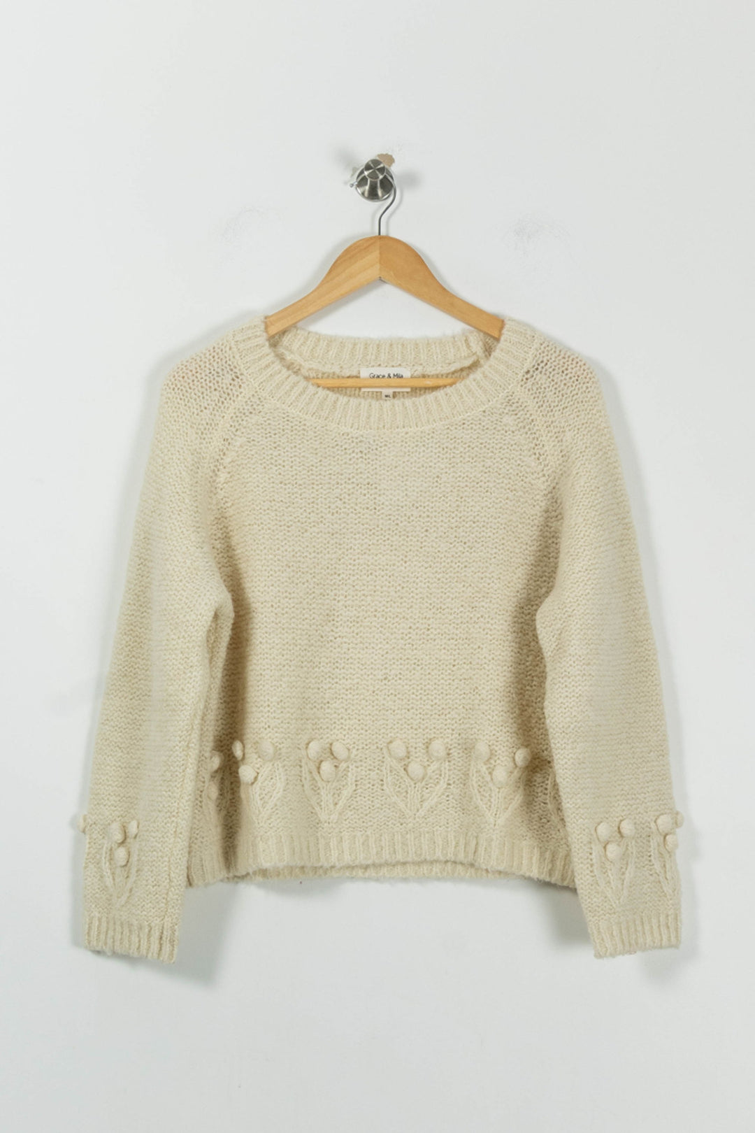 Pull Beige - Taille L/40 de la marque Grace & Mila | PARAD94421 - Vendu par Paradigme - Image 2