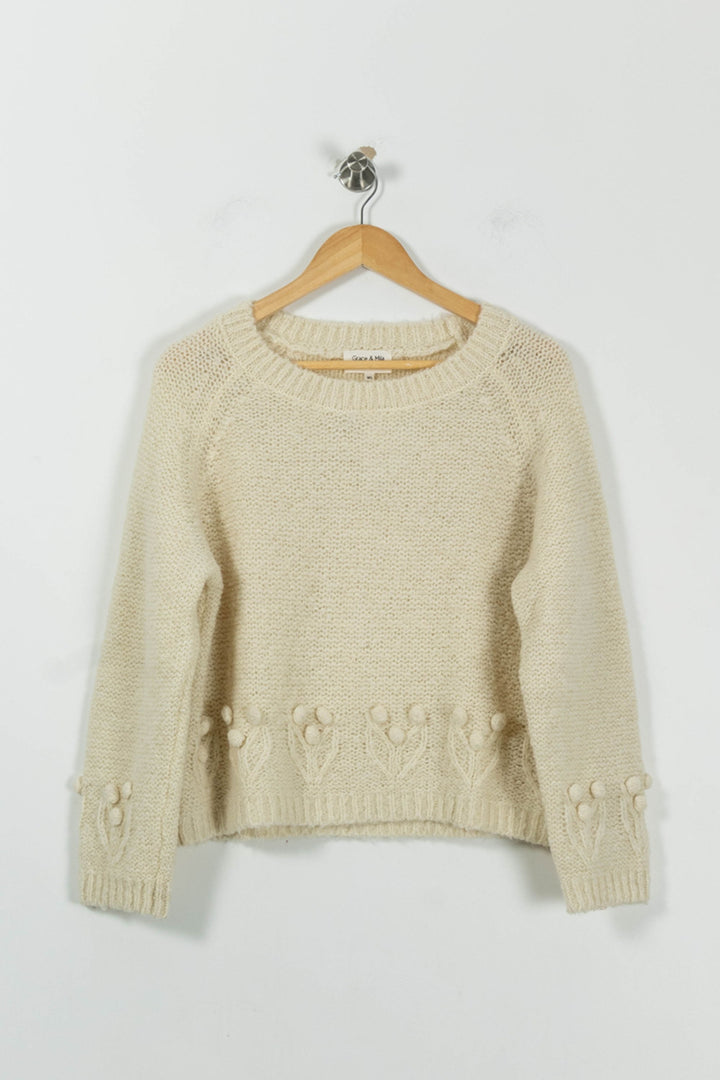 Pull Beige - Taille L/40 de la marque Grace & Mila | PARAD94421 - Vendu par Paradigme - Image 2