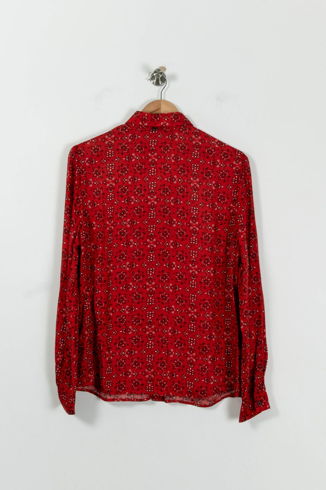 Chemise Rouge à Motifs - Taille L/40 de la marque IKKS | PARAD94422 - Vendu par Paradigme - Image 4
