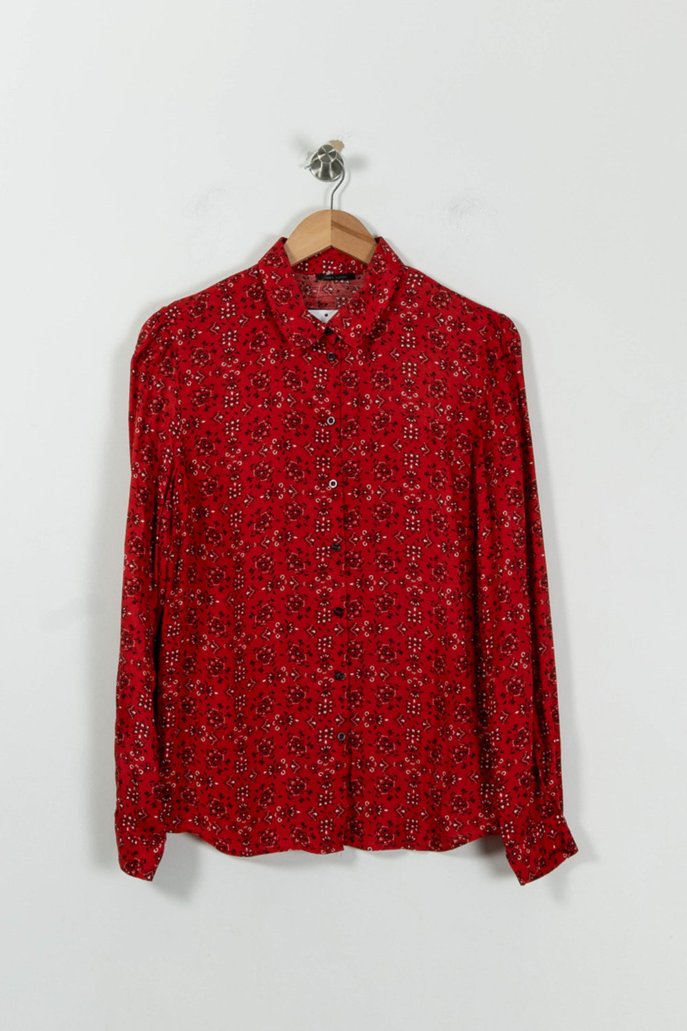Chemise Rouge à Motifs - Taille L/40 de la marque IKKS | PARAD94422 - Vendu par Paradigme - Image 2