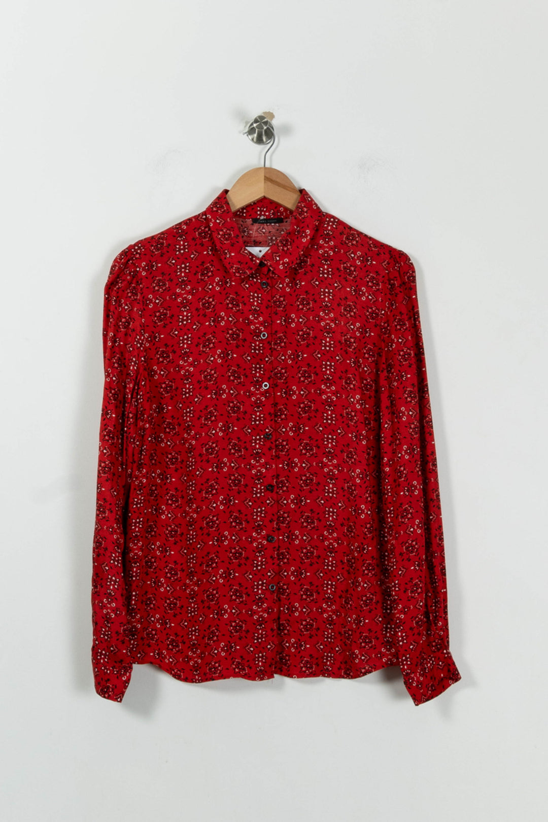 Chemise Rouge à Motifs - Taille L/40 de la marque IKKS | PARAD94422 - Vendu par Paradigme - Image 2
