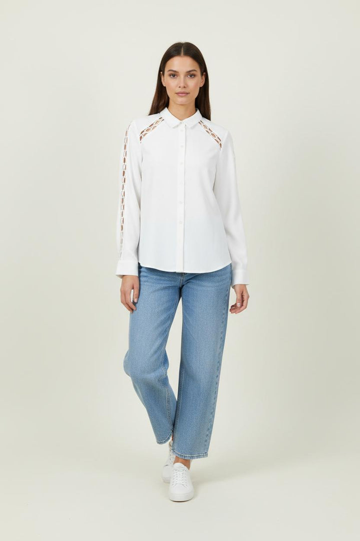 Chemise Blanche - Taille L/40 de la marque IKKS | PARAD94423 - Vendu par Paradigme - Image 1