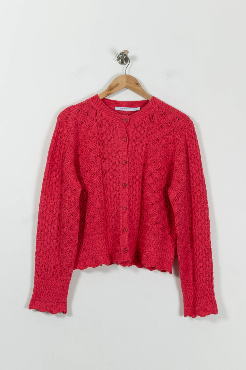 Cardigan Rose - Taille L/40 de la marque La Fée Maraboutée | PARAD94424 - Vendu par Paradigme - Image 2