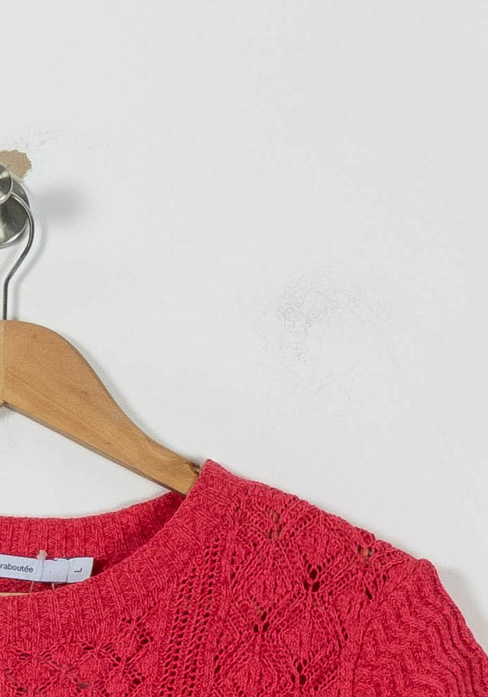 Pull Rose - Taille L/40 de la marque La Fée Maraboutée | PARAD94426 - Vendu par Paradigme - Image 3