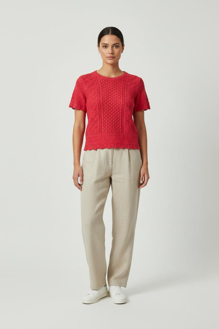 Pull Rose - Taille L/40 de la marque La Fée Maraboutée | PARAD94426 - Vendu par Paradigme - Image 1