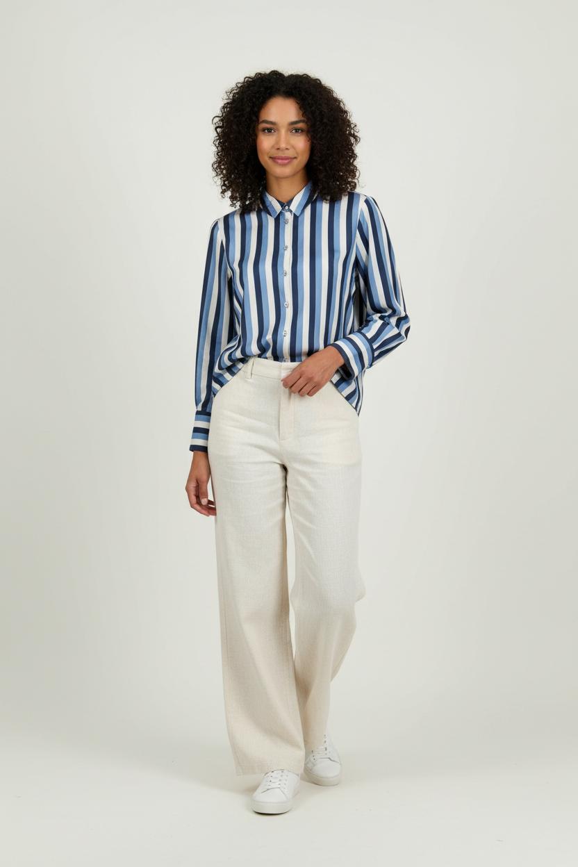 Chemise Bleu et Blanc - Taille M/38 de la marque Sud express | PARAD94427 - Vendu par Paradigme - Image 1