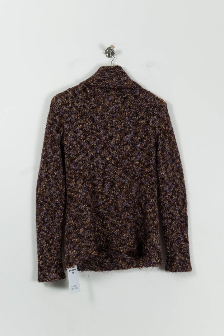Pull Col Châle Marron et Violet - Taille L/40 de la marque Liu Jo | PARAD94429 - Vendu par Paradigme - Image 4