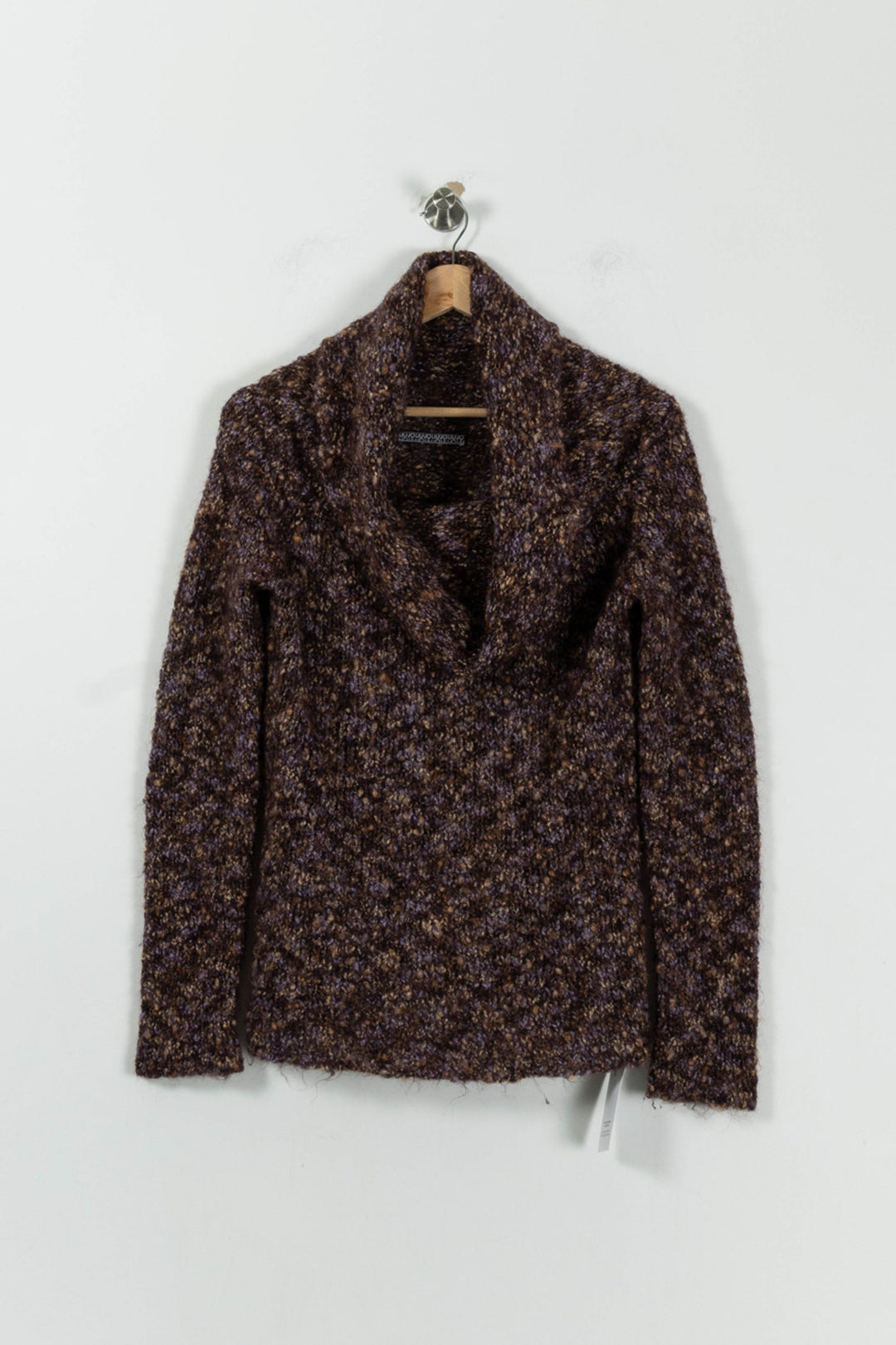 Pull Col Châle Marron et Violet - Taille L/40 de la marque Liu Jo | PARAD94429 - Vendu par Paradigme - Image 2