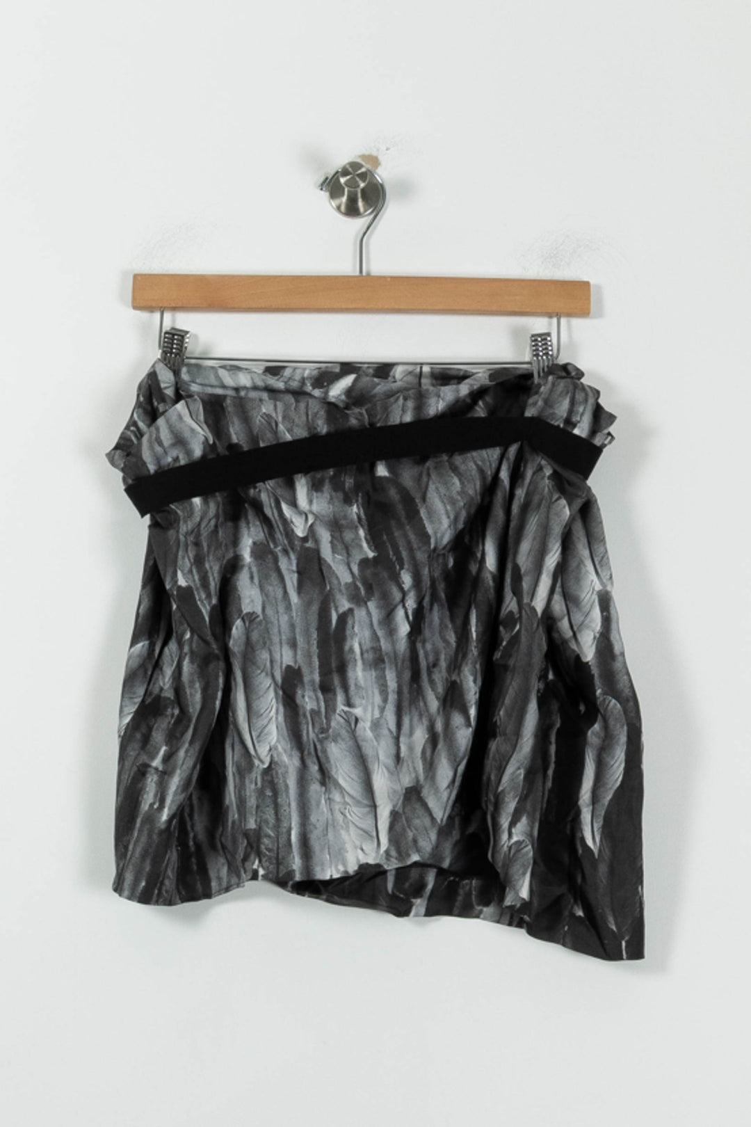 Jupe Courte Grise et Noire - Taille XS/34 de la marque Isabel Marant | PARAD94435 - Vendu par Paradigme - Image 4