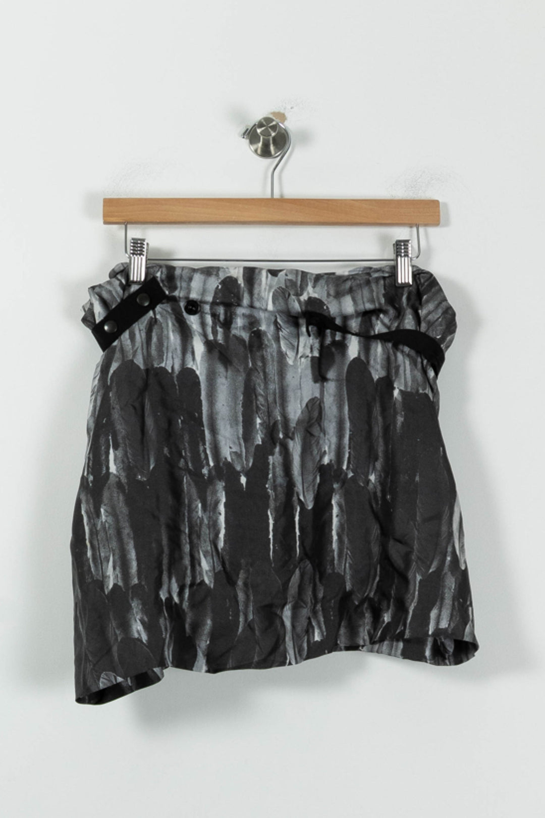 Jupe Courte Grise et Noire - Taille XS/34 de la marque Isabel Marant | PARAD94435 - Vendu par Paradigme - Image 2
