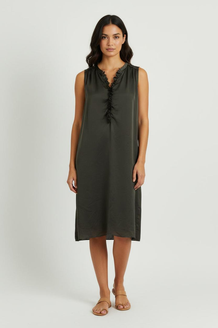 Robe Midi Verte - Taille L/40 de la marque Closed | PARAD94438 - Vendu par Paradigme - Image 1