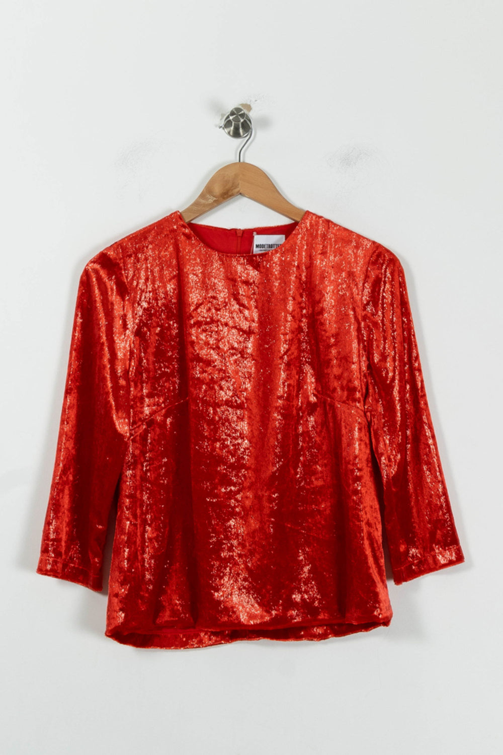 Blouse Rouge - Taille S/36 de la marque Modetrotter | PARAD94447 - Vendu par Paradigme - Image 2