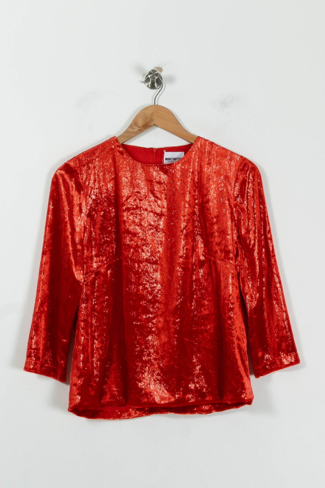 Blouse Rouge - Taille S/36 de la marque Modetrotter | PARAD94447 - Vendu par Paradigme - Image 2