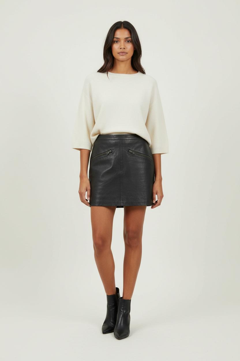 Jupe Courte Grise - Taille S/36 de la marque The Kooples | PARAD94449 - Vendu par Paradigme - Image 1