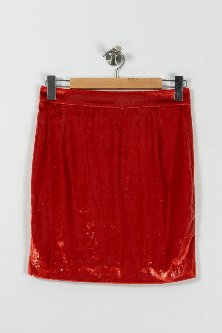 Jupe Courte Rouge - Taille S/36 de la marque Modetrotter | PARAD94451 - Vendu par Paradigme - Image 2