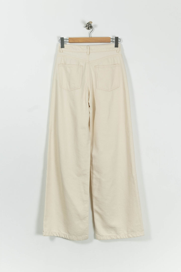 Pantalon Large Blanc - Taille S/36 de la marque Des petits hauts | PARAD94452 - Vendu par Paradigme - Image 4
