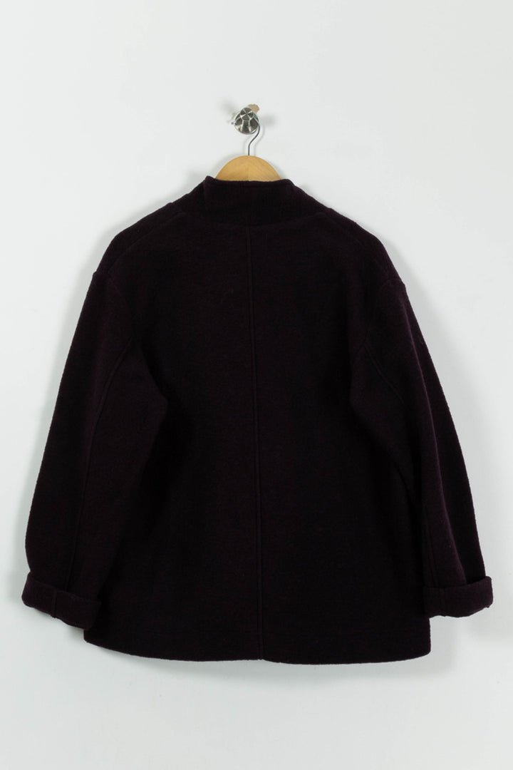 Manteau Bordeaux - Taille XL/42 de la marque La Fée Maraboutée | PARAD94453 - Vendu par Paradigme - Image 4