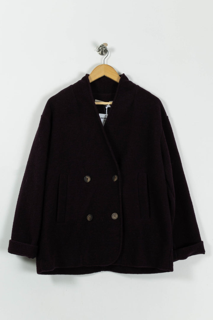 Manteau Bordeaux - Taille XL/42 de la marque La Fée Maraboutée | PARAD94453 - Vendu par Paradigme - Image 2