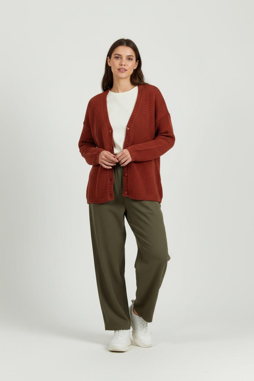 Cardigan Bordeaux - Taille S/36 de la marque Des petits hauts | PARAD94461 - Vendu par Paradigme - Image 1